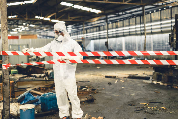Professional Infectious Disease Decontamination technician working in Hastings, PA